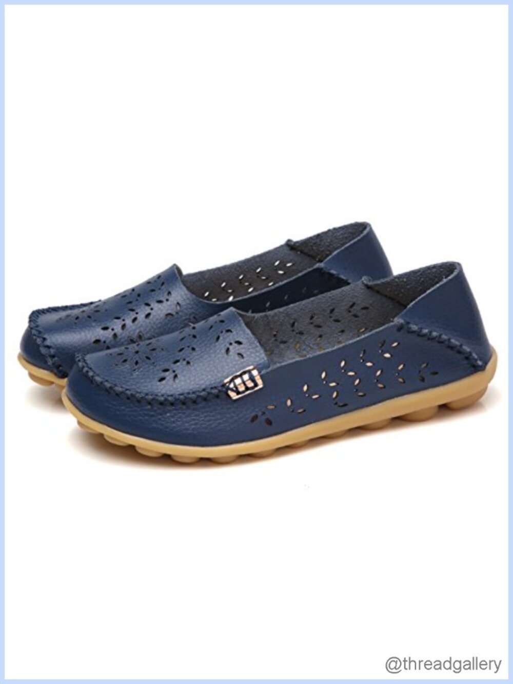 Women's Lightweight Slip On Loafer Mocc Walking Flat - Picture 5 of 6